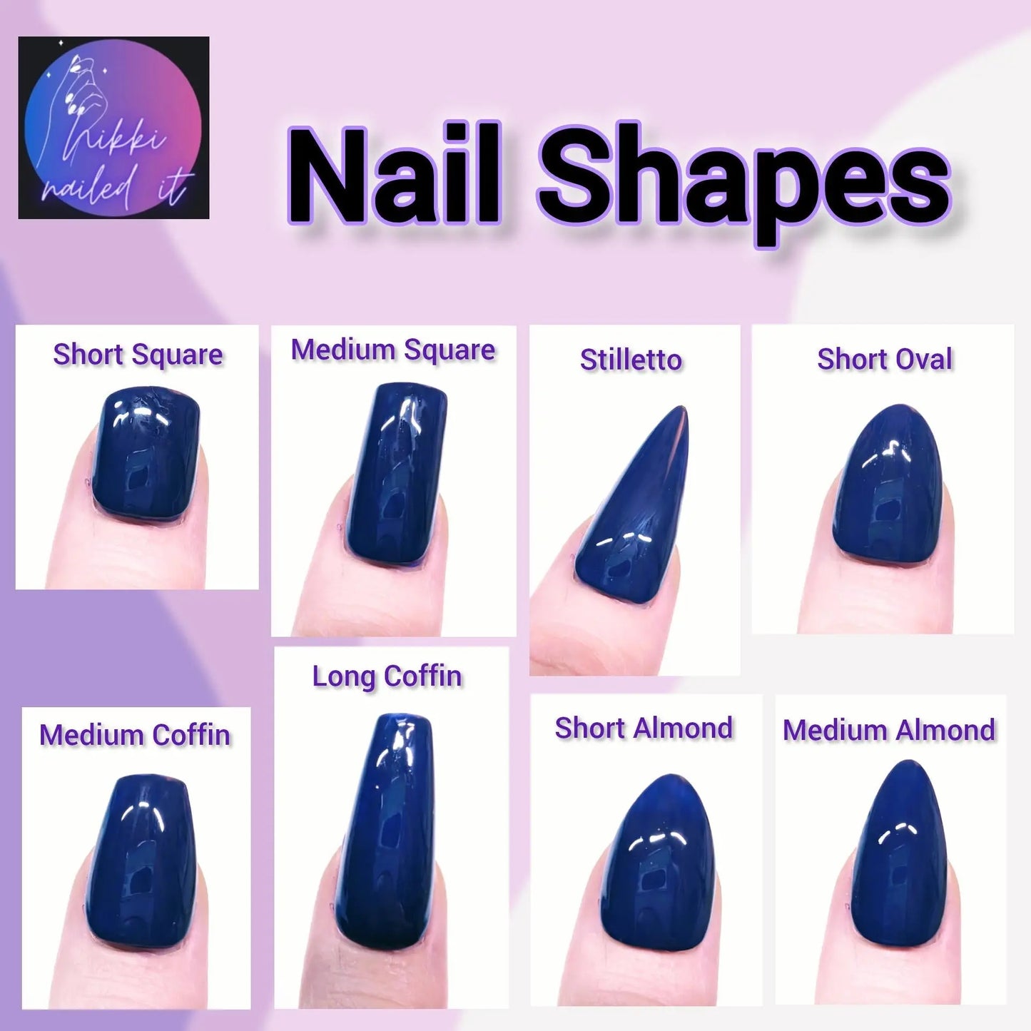 Abstract Brush Stroke Nails | Luxury Press On Nails Set with Abstract Chrome Design | 10pc Reusable Nail Set UK | Self Care - Nikki Nailed it