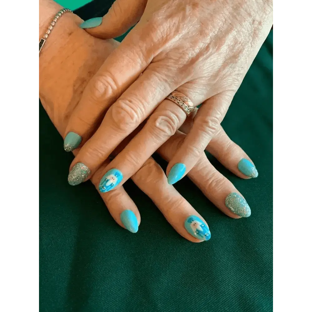 Nailmas Day 12 Nutcracker Nails - Hand Painted Glitter Christmas Advent Luxury Press On Nails by Nikki Nailed - Nikki Nailed it