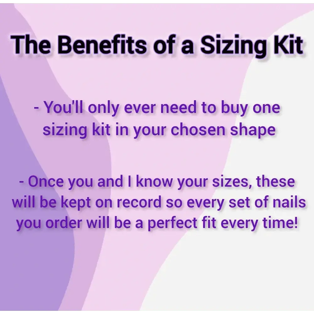 Nails Sizing Kit for Press On Nails | Almond, Square, Stiletto, Oval, Coffin | Short, Medium & Long Length | Luxury Press on Nails UK - Nikki Nailed it