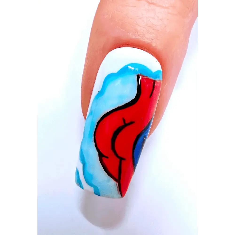 Ned Flanders Nails | Nothing At All Design | 10pc Luxury Press On Nails Set | Reusable Artificial Nails UK - Nikki Nailed it