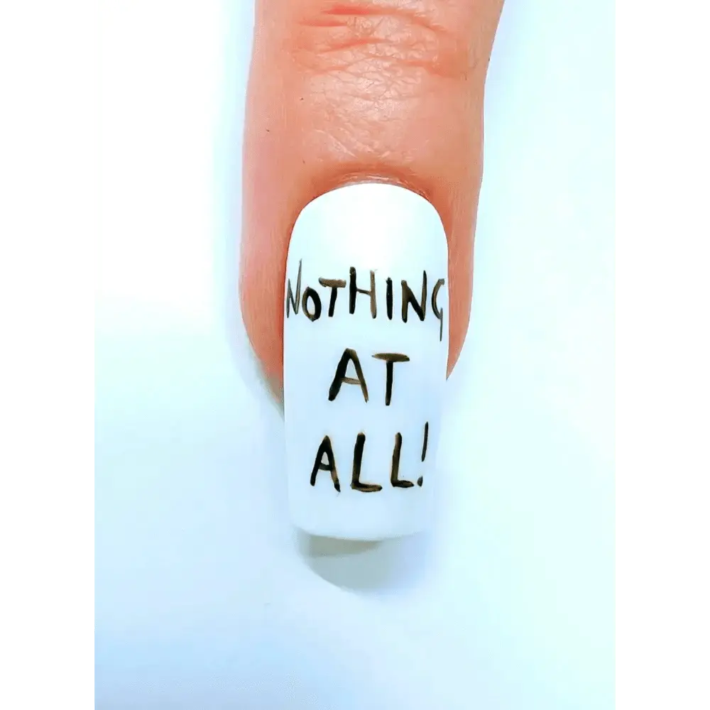 Ned Flanders Nails | Nothing At All Design | 10pc Luxury Press On Nails Set | Reusable Artificial Nails UK - Nikki Nailed it