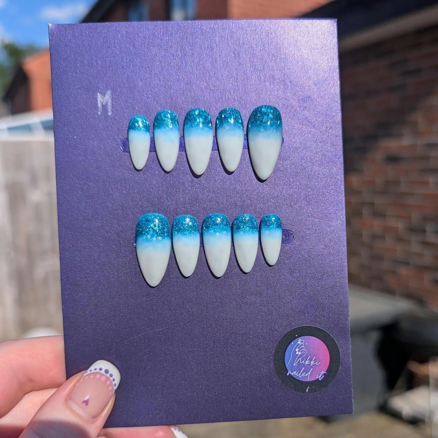 Ocean Spray Nails - Limited Edition Clearance Press On Nails | Reusable Luxury 10pc Set UK - Nikki Nailed it