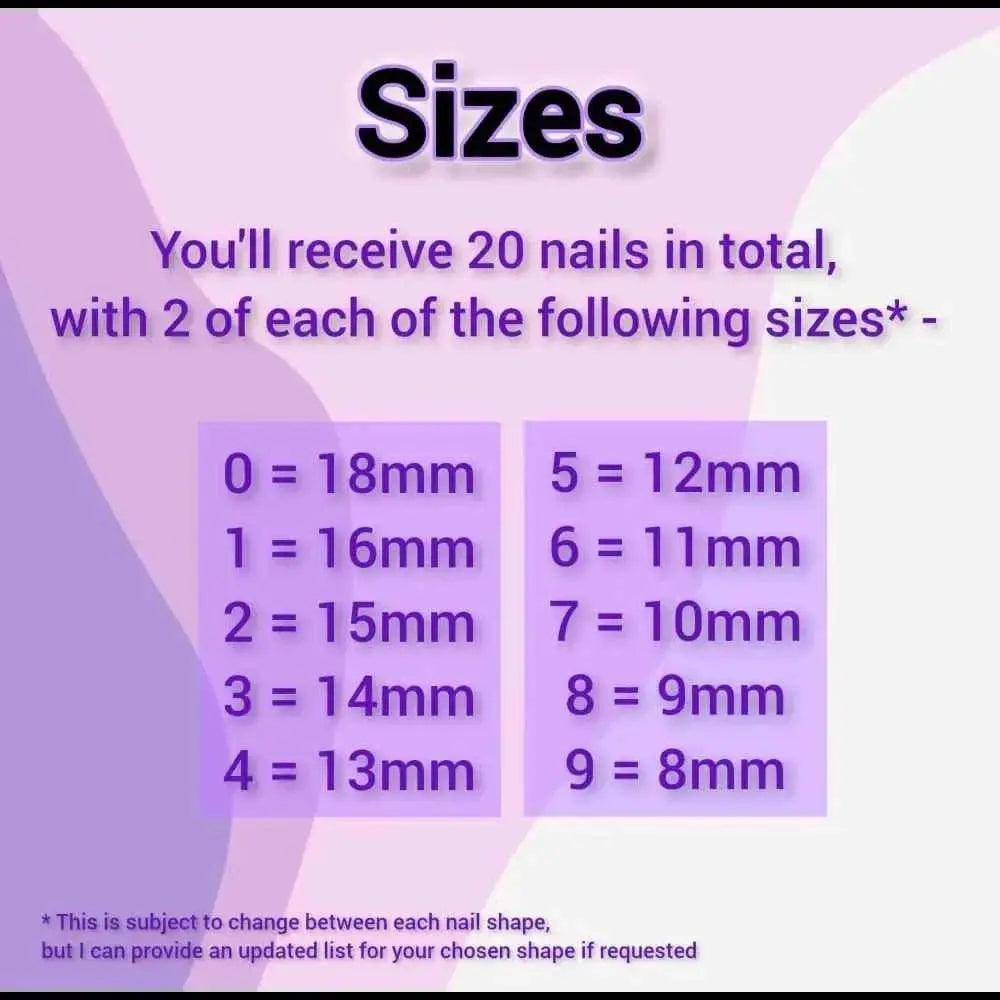 Purple Princess Chrome Nails - 24pc Luxury Press On Set | Hand - Painted Reusable Artificial Nails UK - Nikki Nailed it