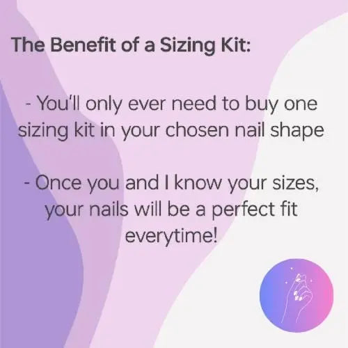 Ready to Wear Sizing Kit for Press On Nails - Chrome | Almond Square Stilletto Oval Coffin | Short, Medium, Long Length | 20pc Set - Nikki Nailed it