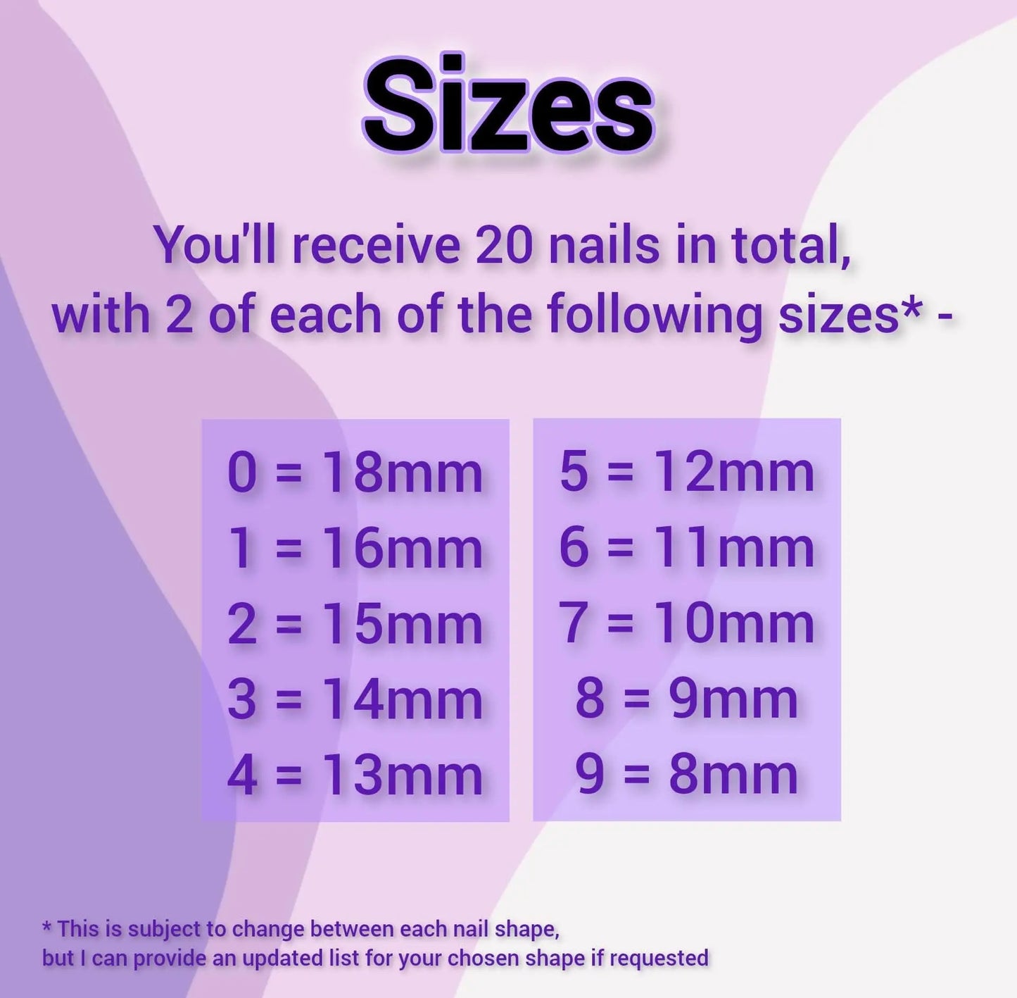 Ready to Wear Sizing Kit for Press On Nails - Chrome | Almond Square Stilletto Oval Coffin | Short, Medium, Long Length | 20pc Set - Nikki Nailed it
