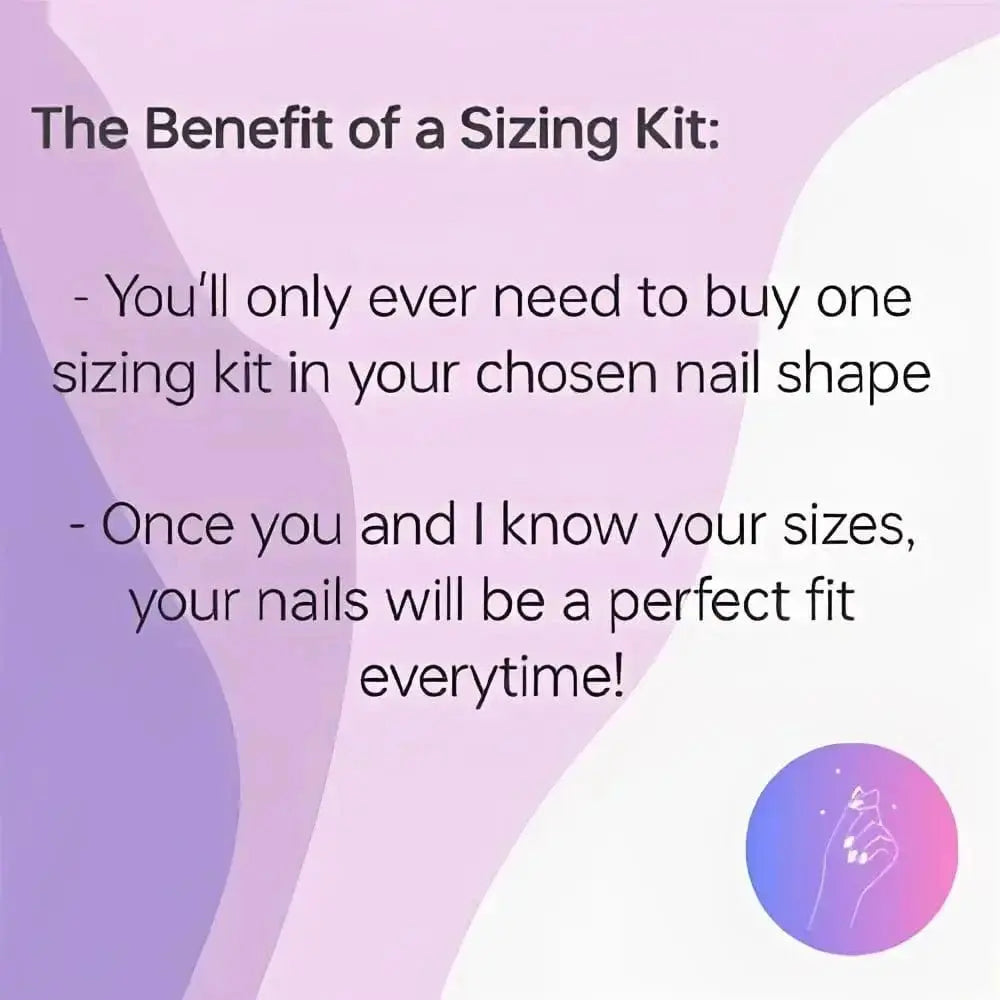 Ready to Wear Sizing Kit for Press On Nails - Solid & Glitter Almond, Square, Stiletto, Oval, Coffin | Short, Medium, Long | 20pc Set - Nikki Nailed it