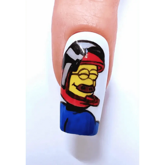 Custom Character Nails 2D Press On Nails UK | Luxury Reusable Artificial Nail Set | 10pc Personalised Press Ons - Nikki Nailed it