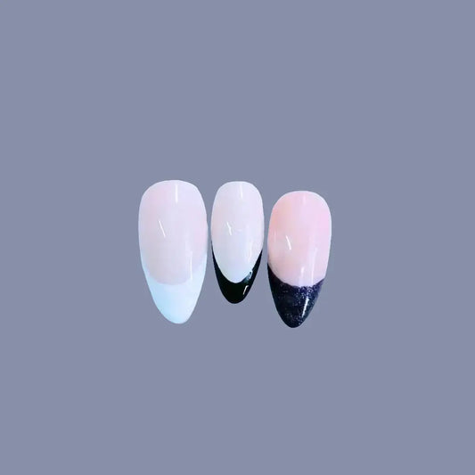 Custom French Tips | Luxury Reusable 10pc Press On Nail Set UK Product vendor Luxury Press On Nails  Nikki Nailed it