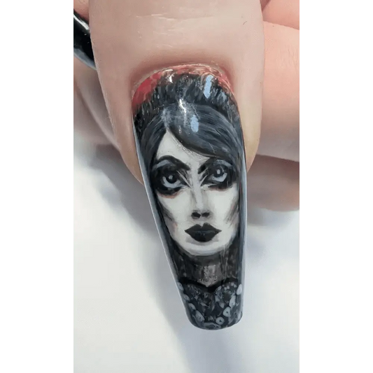 Custom Realistic Portrait Nails | Luxury Reusable 10pc Nail Set | Personalised Artificial Nails UK - Nikki Nailed it