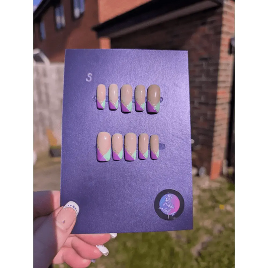Fancy Tips Nails - Limited Edition Clearance Press On Nails | Luxury Reusable 10pc Set UK - Nikki Nailed it