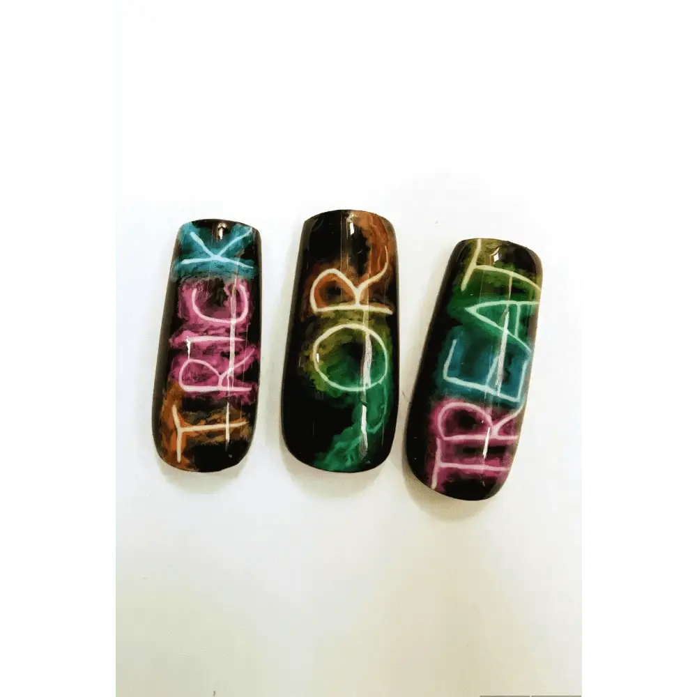 Halloween Trick or Treat Smoke Nails - Luxury Press On Nails UK | 10pc Reusable Artificial Nail Set - Nikki Nailed it