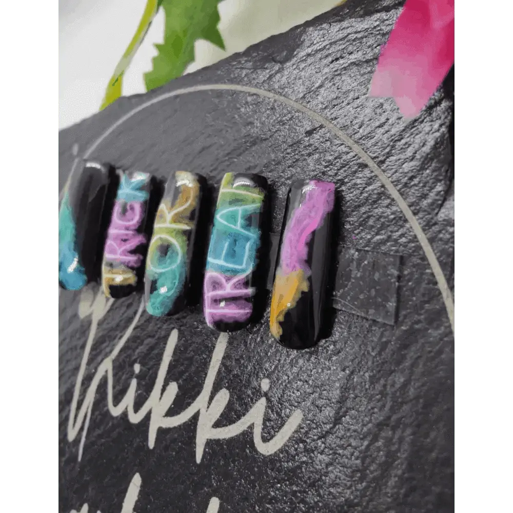 Halloween Trick or Treat Smoke Nails - Luxury Press On Nails UK | 10pc Reusable Artificial Nail Set - Nikki Nailed it