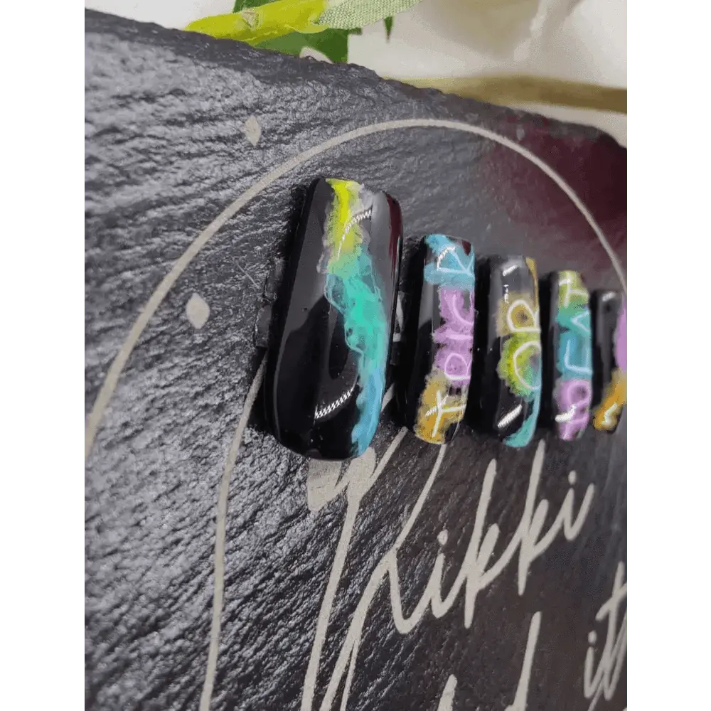 Halloween Trick or Treat Smoke Nails - Luxury Press On Nails UK | 10pc Reusable Artificial Nail Set - Nikki Nailed it