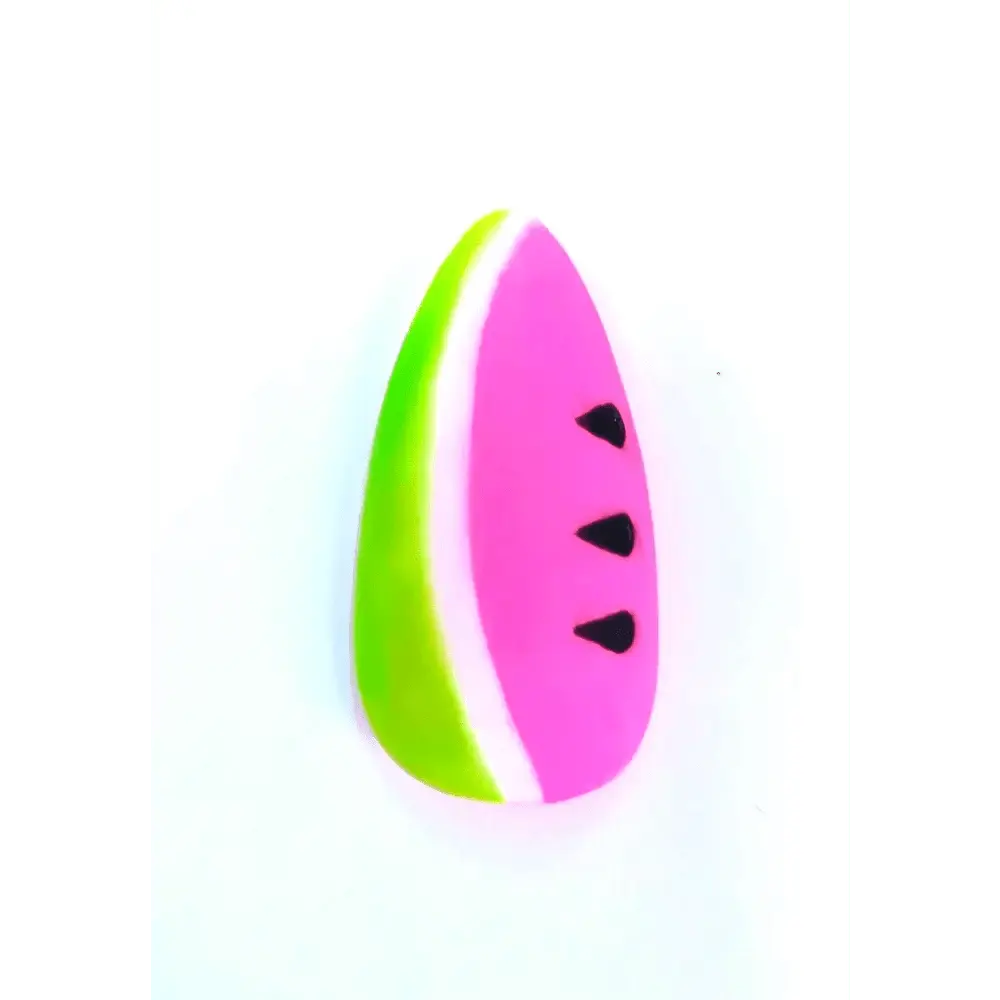 Matte Watermelon Charity Nails - Luxury Reusable Press On Nails for Summer UK - Nikki Nailed it