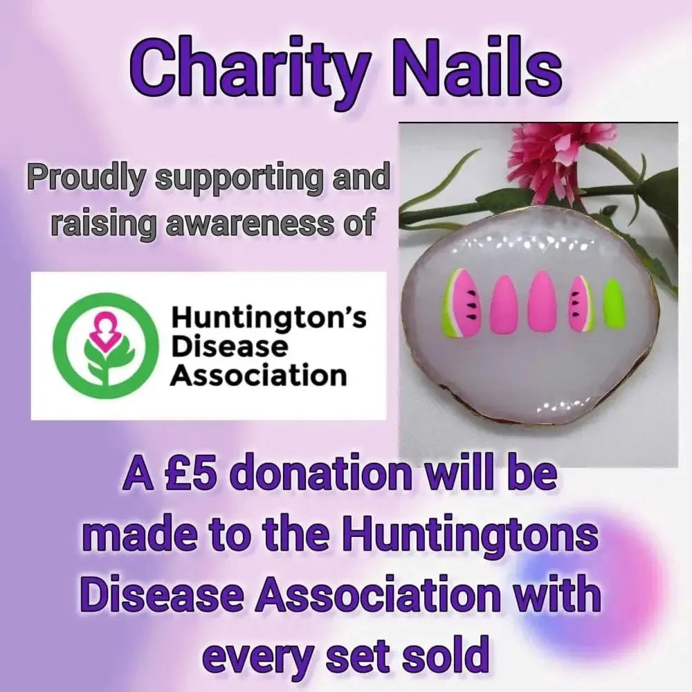 Matte Watermelon Charity Nails - Luxury Reusable Press On Nails for Summer UK - Nikki Nailed it