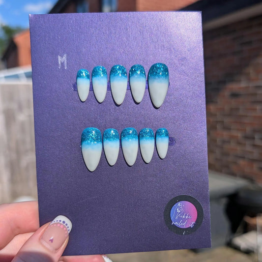 Ocean Spray Nails - Limited Edition Clearance Press On Nails | Reusable Luxury 10pc Set UK - Nikki Nailed it