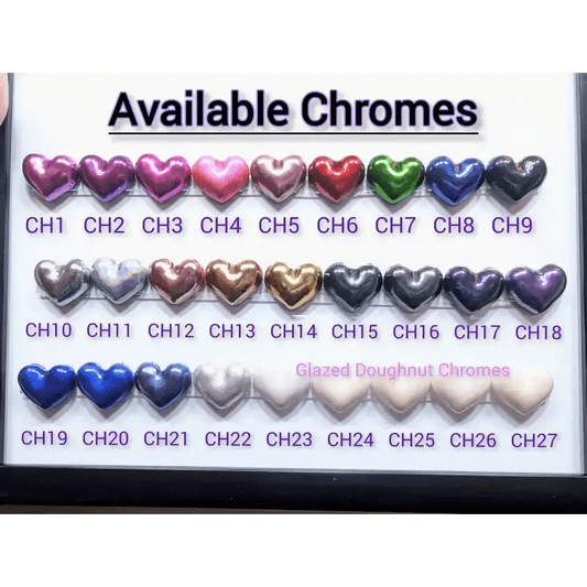 One Colour Chrome Nails | Chrome Custom Press On Nails UK | Reusable 10pc Nail Set - Nikki Nailed it