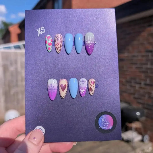 Well This Makes No Sense - Mix & Match Nails Set | Limited Edition 10pc Press On Nails UK | Luxury Reusable Artificial Nails - Nikki Nailed it
