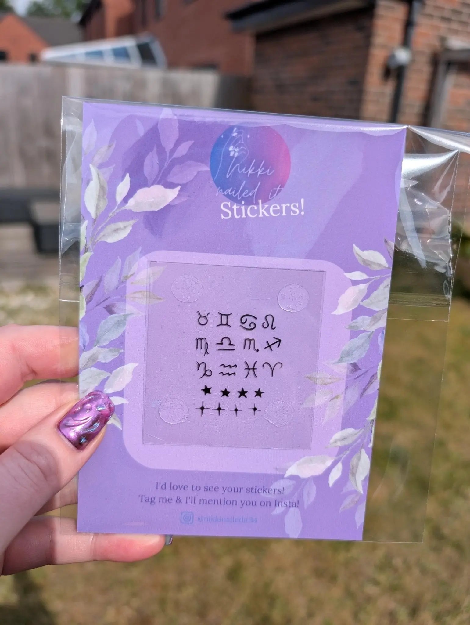 Zodiac Nail Stickers - Hand Painted Gel Nail Decals for Cute DIY Nail Art and Self Care - Nikki Nailed it