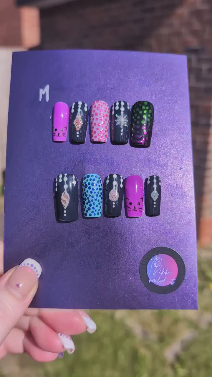 What Is This Monstrosity - Mix & Match Press On Nails | Limited Edition Nails UK | Artificial Reusable Nails | Luxury Press Ons 10pc Set