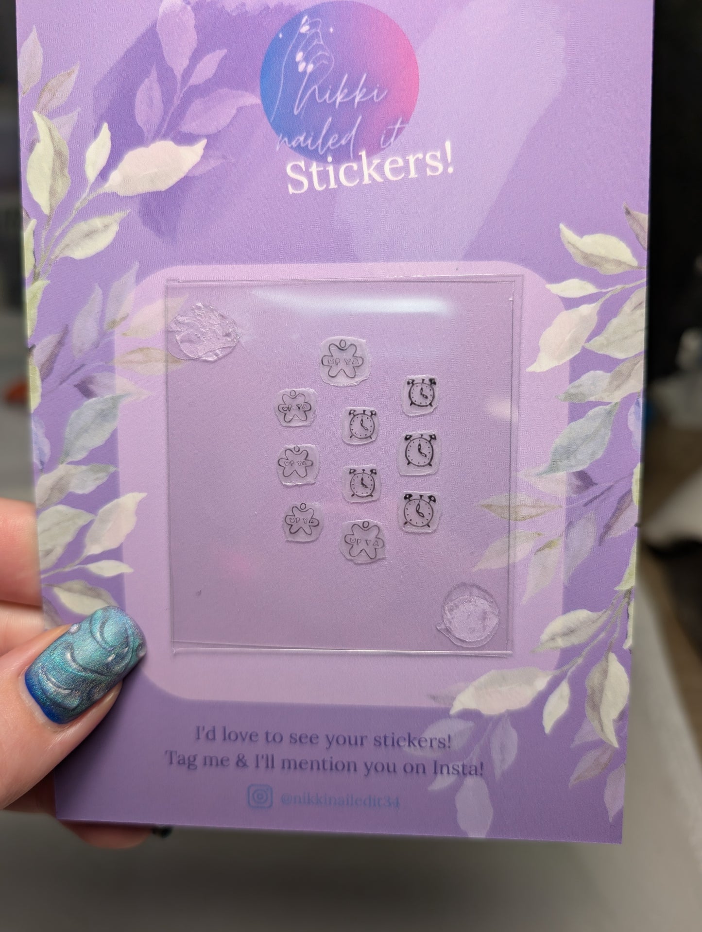 Hand Painted Nail Stickers | Custom Gel Nail Stickers for DIY Manicure | Cute Nail Stickers | Gift Idea & Self Care | Fall Nails