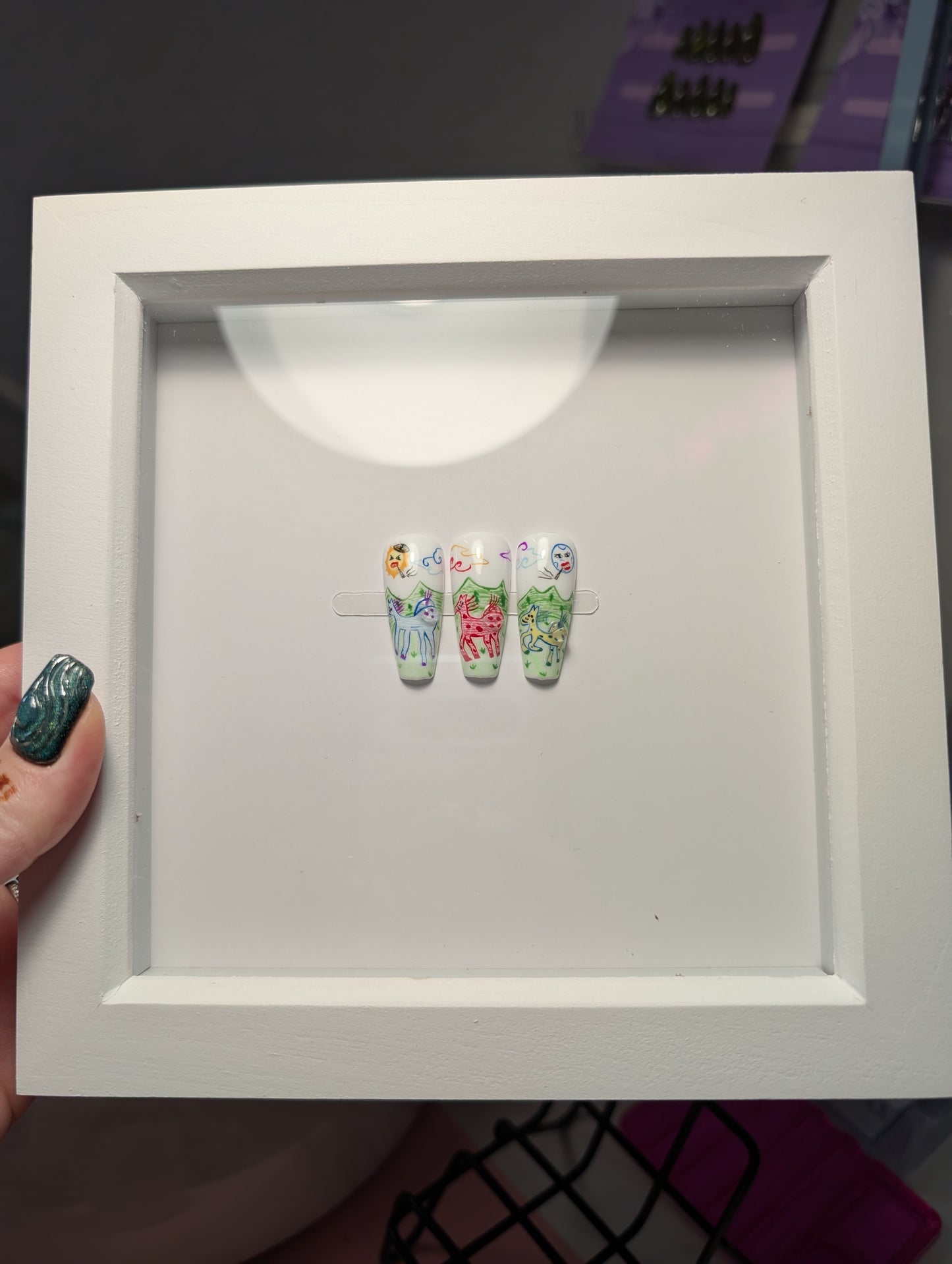 Miniature Portrait - Framed Nail Art Commission